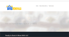 Desktop Screenshot of boyesremovals.com