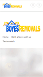 Mobile Screenshot of boyesremovals.com