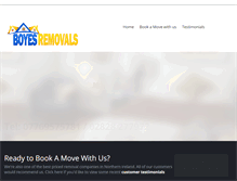 Tablet Screenshot of boyesremovals.com